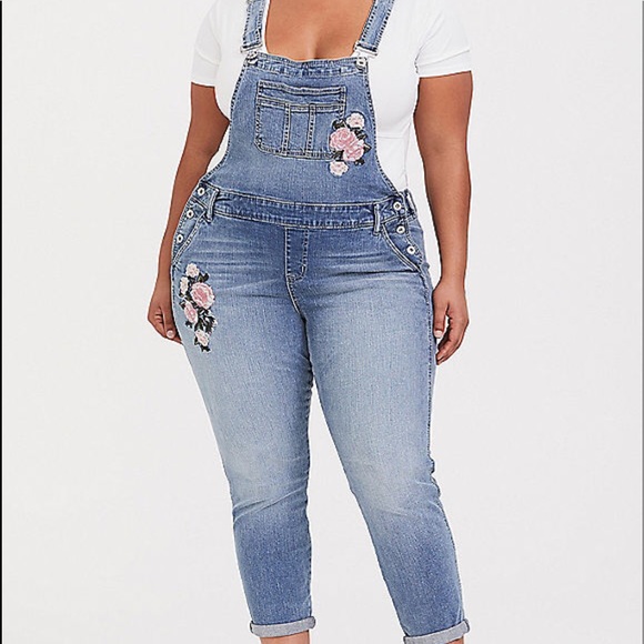 torrid Denim - Nwt Torrid size 14 Denim Embroidered Overall